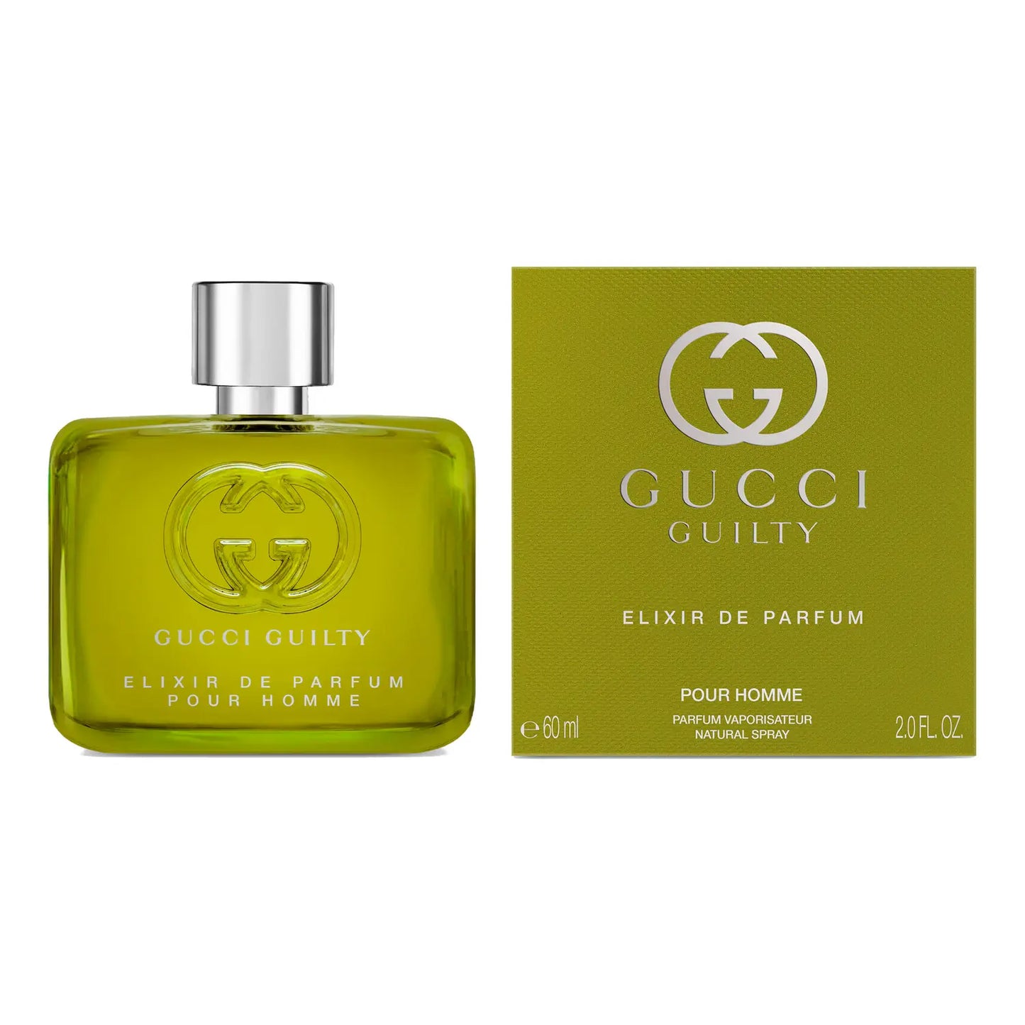 Gucci Guilty Elixir de Parfum Pour Homme by Gucci 2.0 oz Elixir Spray for Men