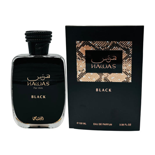 Hawas Black by Rasasi 3.4 oz EDP Spray for Men