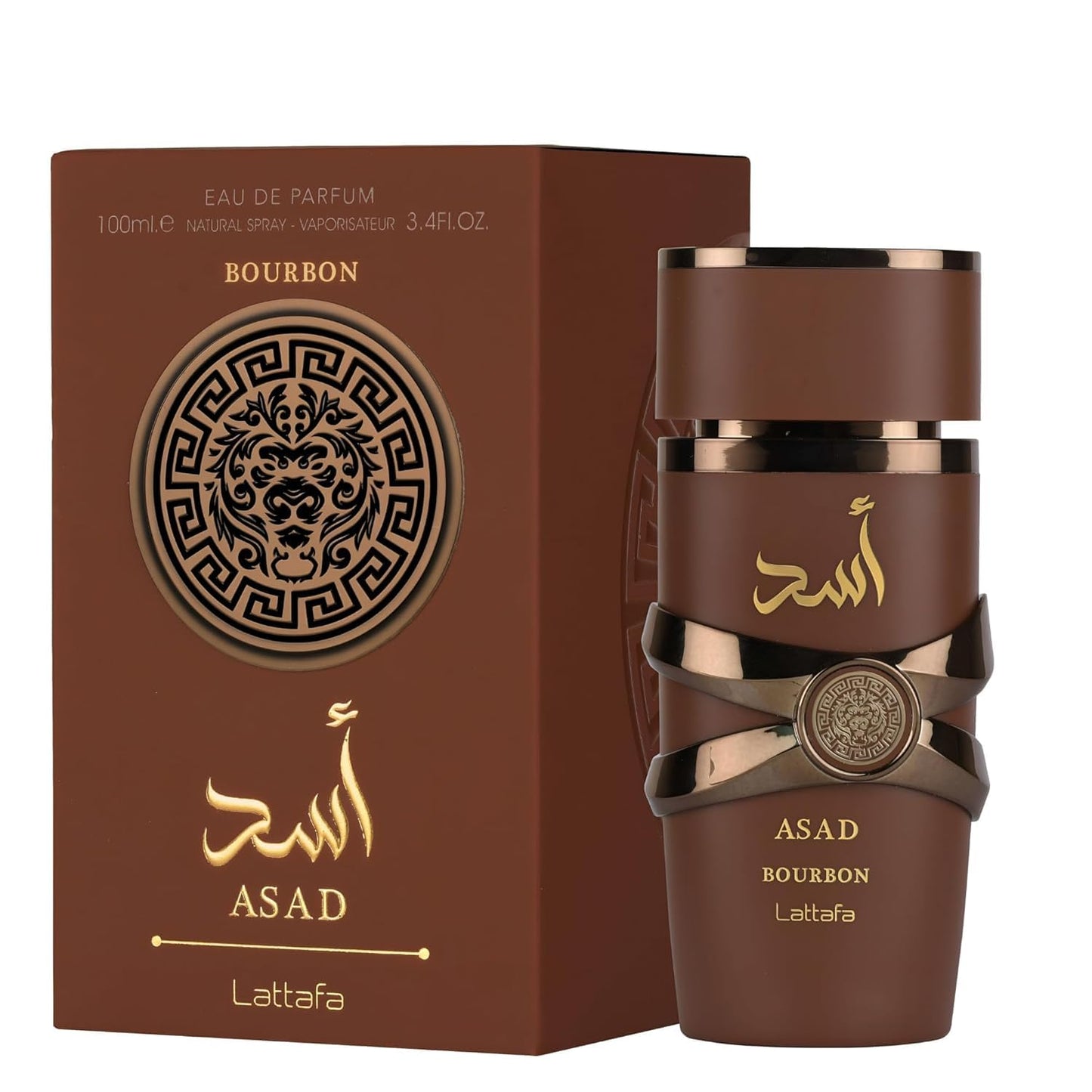 Asad Bourbon by Lattafa Perfumes 3.4 oz EDP Spray for Men