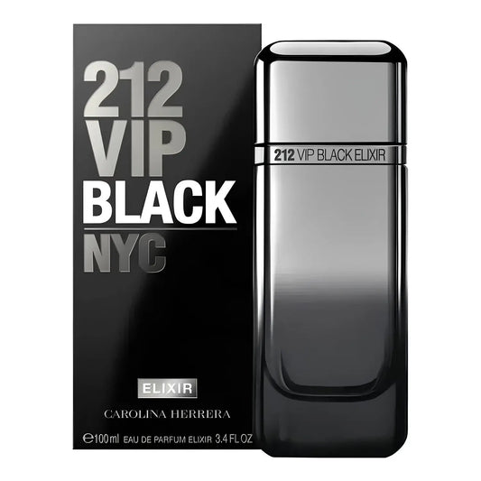 212 VIP Black Elixir by Carolina Herrera 3.4 oz EDP Spray for Men